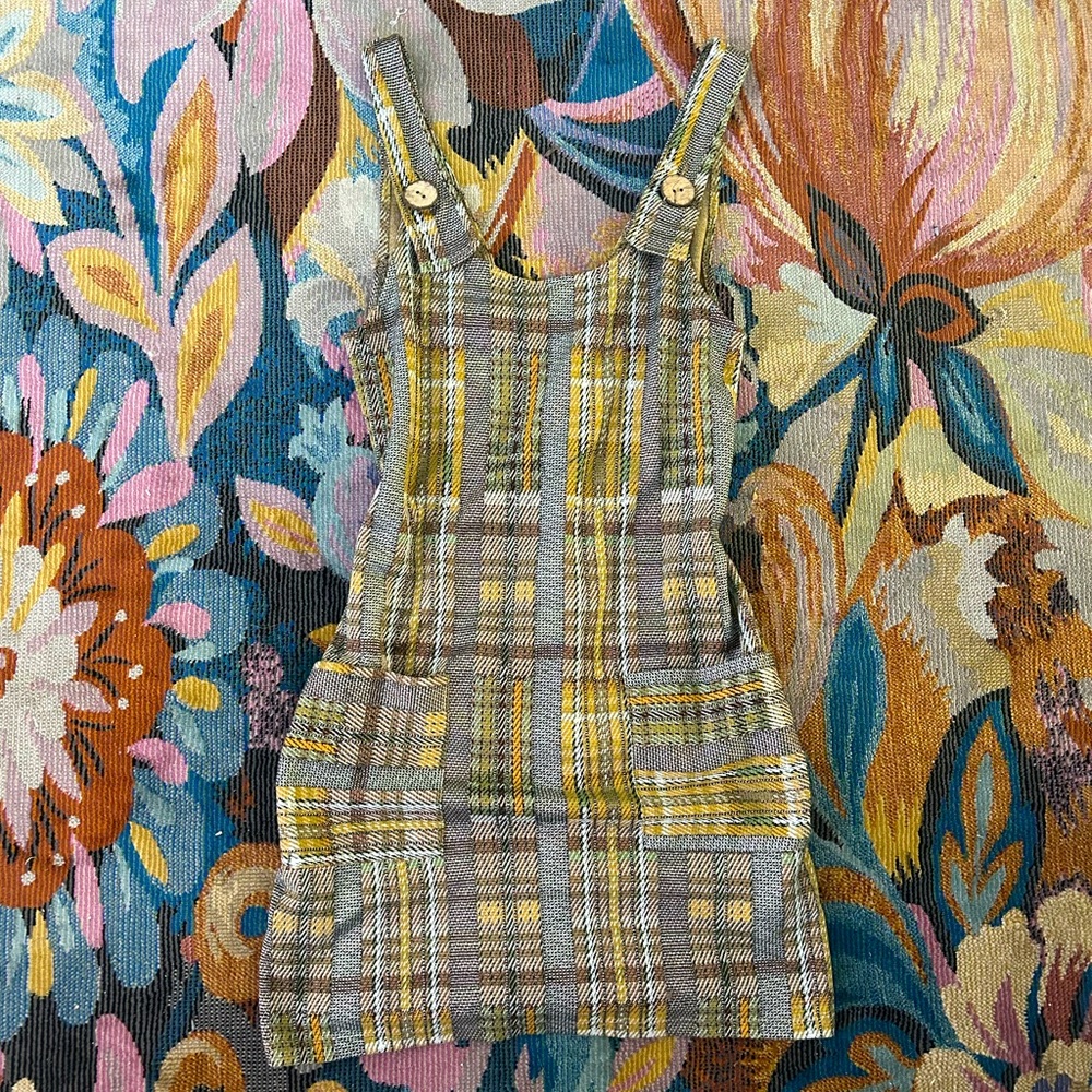 Retro Overall Mini Dress